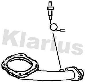 KLARIUS Труба выхлопного газа 110533
