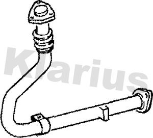 KLARIUS Труба выхлопного газа 130161