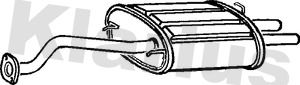 KLARIUS Глушитель выхлопных газов конечный 230249