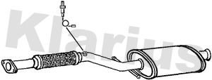 KLARIUS Средний глушитель выхлопных газов 230917
