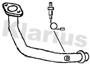 KLARIUS Izplūdes caurule 301329