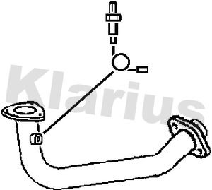 KLARIUS Труба выхлопного газа 301752