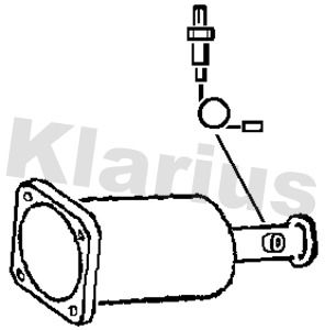KLARIUS Сажевый / частичный фильтр, система выхлопа ОГ 390110