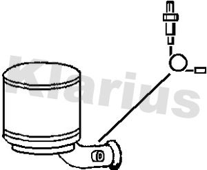 KLARIUS Nosēdumu-/Daļiņu filtrs, Izplūdes gāzu sistēma 390129