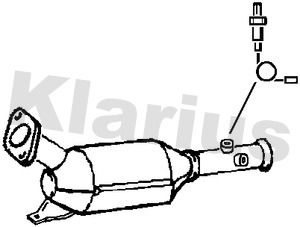 KLARIUS Nosēdumu-/Daļiņu filtrs, Izplūdes gāzu sistēma 399071