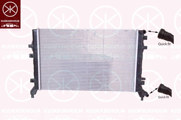 KLOKKERHOLM Радиатор, охлаждение двигателя 0026302295