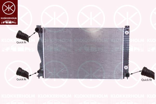 KLOKKERHOLM Radiators, Motora dzesēšanas sistēma 0031302230