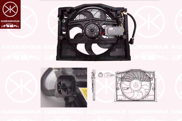 KLOKKERHOLM Ventilators, Motora dzesēšanas sistēma 00612601