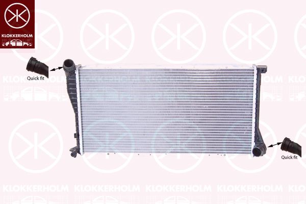 KLOKKERHOLM Радиатор, охлаждение двигателя 0065302234