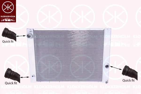 KLOKKERHOLM Radiators, Motora dzesēšanas sistēma 0066302285