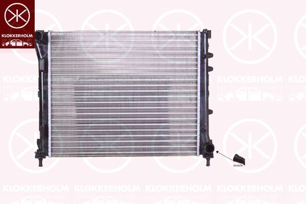 KLOKKERHOLM Радиатор, охлаждение двигателя 2013302346