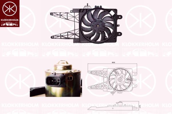 KLOKKERHOLM Ventilators, Motora dzesēšanas sistēma 2023307523