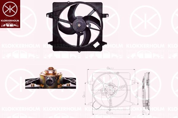 KLOKKERHOLM Ventilators, Motora dzesēšanas sistēma 25052601
