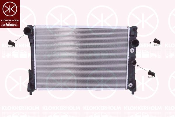 KLOKKERHOLM Радиатор, охлаждение двигателя 3518302452