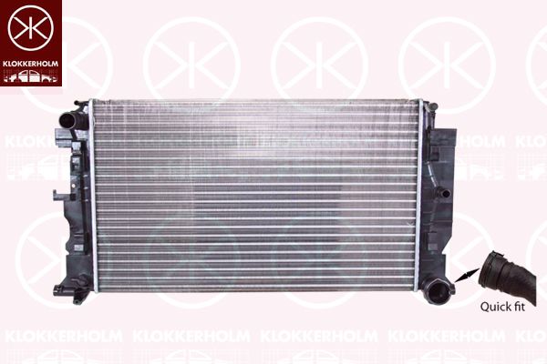 KLOKKERHOLM Радиатор, охлаждение двигателя 3547302402