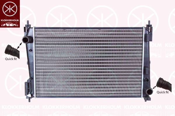 KLOKKERHOLM Радиатор, охлаждение двигателя 5024302311