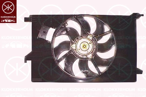 KLOKKERHOLM Ventilators, Motora dzesēšanas sistēma 50782601