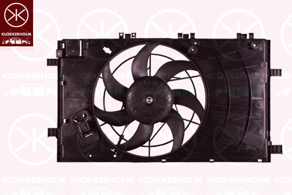 KLOKKERHOLM Вентилятор, охлаждение двигателя 50792603