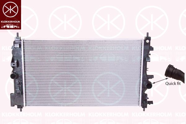 KLOKKERHOLM Радиатор, охлаждение двигателя 5079302591
