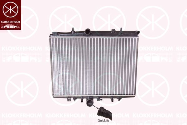 KLOKKERHOLM Радиатор, охлаждение двигателя 5536302201