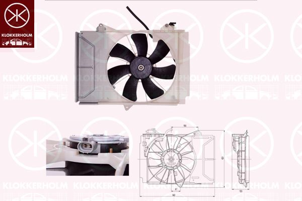 KLOKKERHOLM Ventilators, Motora dzesēšanas sistēma 81092601