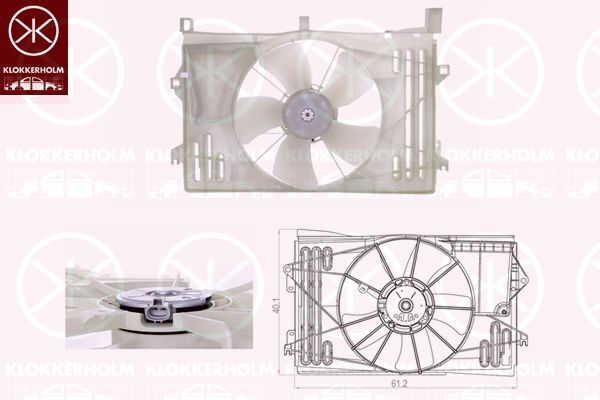 KLOKKERHOLM Ventilators, Motora dzesēšanas sistēma 81162601