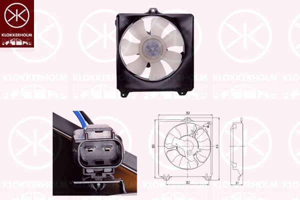 KLOKKERHOLM Ventilators, Motora dzesēšanas sistēma 81372602