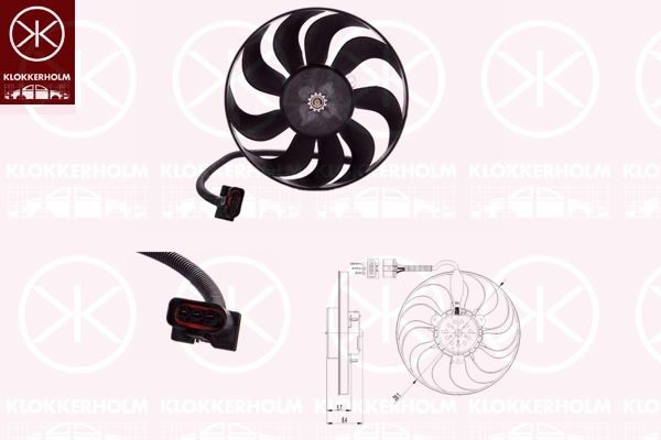 KLOKKERHOLM Ventilators, Motora dzesēšanas sistēma 95232604