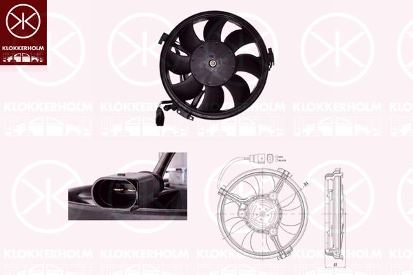 KLOKKERHOLM Ventilators, Motora dzesēšanas sistēma 95392602