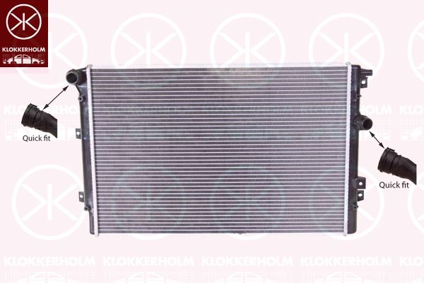 KLOKKERHOLM Radiators, Motora dzesēšanas sistēma 9548302324