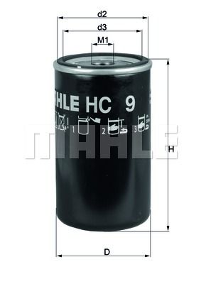 KNECHT Hidrofiltrs, Automātiskā pārnesumkārba HC 9