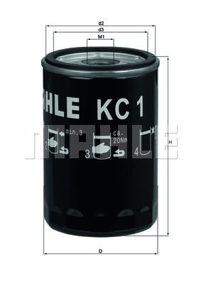 KNECHT Топливный фильтр KC 1