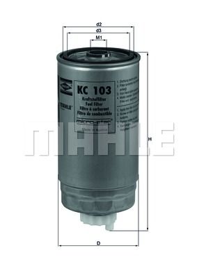 KNECHT Топливный фильтр KC 103