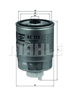 KNECHT Degvielas filtrs KC 112