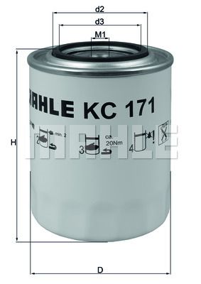 KNECHT Degvielas filtrs KC 171