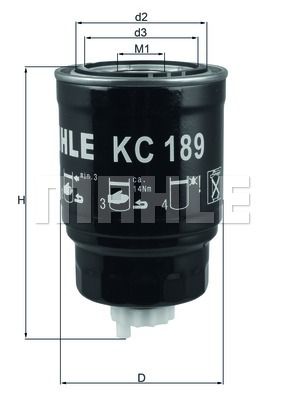 KNECHT Degvielas filtrs KC 189
