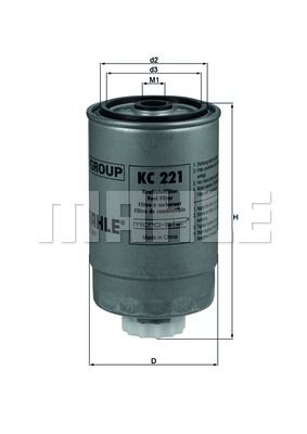 KNECHT Degvielas filtrs KC 221