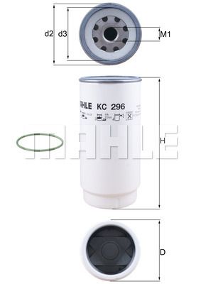 KNECHT Degvielas filtrs KC 296D