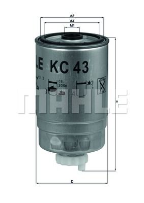 KNECHT Degvielas filtrs KC 43