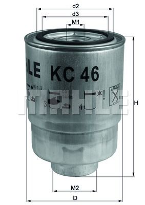 KNECHT Degvielas filtrs KC 46