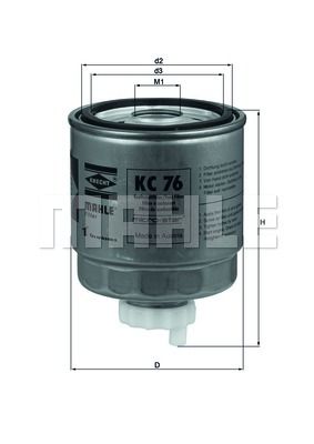 KNECHT Degvielas filtrs KC 76