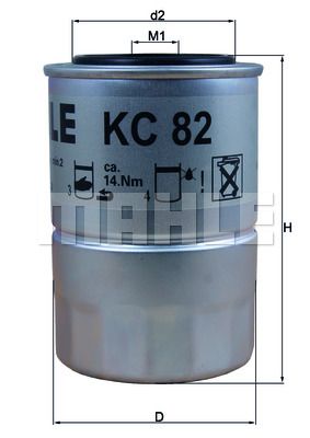 KNECHT Топливный фильтр KC 82D
