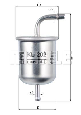 KNECHT Топливный фильтр KL 202