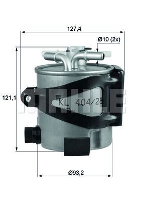 KNECHT Топливный фильтр KLH 44/25