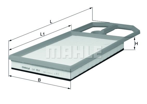 KNECHT Gaisa filtrs LX 954