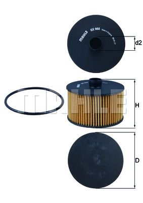 KNECHT Eļļas filtrs OX 968D