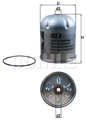 KNECHT Масляный фильтр OZ 3D