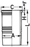 KOLBENSCHMIDT Гильза цилиндра 89056110