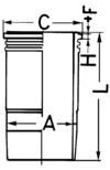 KOLBENSCHMIDT Cilindra čaula 89389110