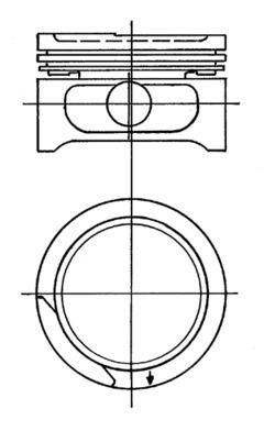 KOLBENSCHMIDT Поршень 90555605